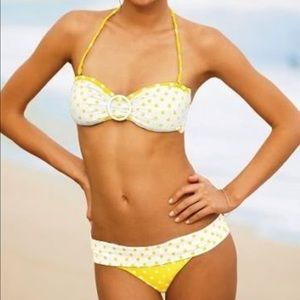 Victoria's secret yellow polka dot bikini
